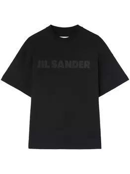 Jil Sander футболка с логотипом, черный