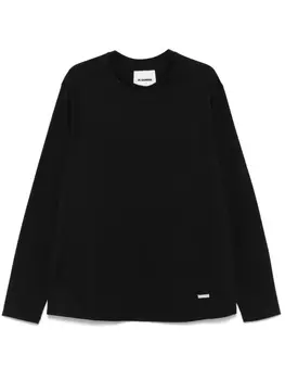 Jil Sander футболка с логотипом, синий