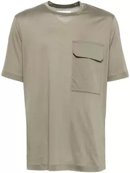 Jil Sander футболка с накладным карманом, зеленый