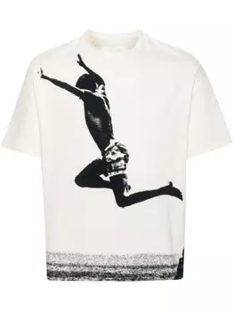 Jil Sander футболка с принтом, нейтральный цвет