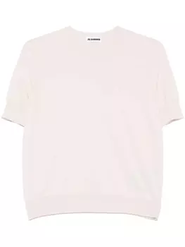 Jil Sander футболка тонкой вязки, розовый