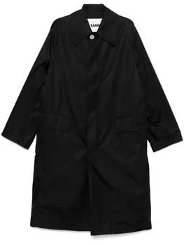 Jil Sander габардиновый тренч, черный