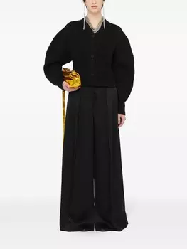 Jil Sander кардиган на пуговицах с длинными рукавами, черный