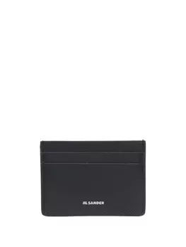 Jil Sander картхолдер с логотипом, черный