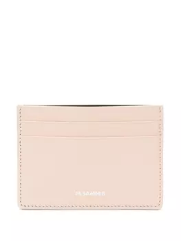 Jil Sander картхолдер с логотипом, розовый