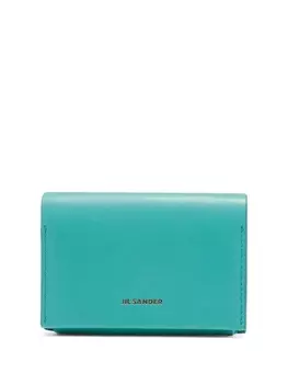 Jil Sander картхолдер с логотипом, зеленый