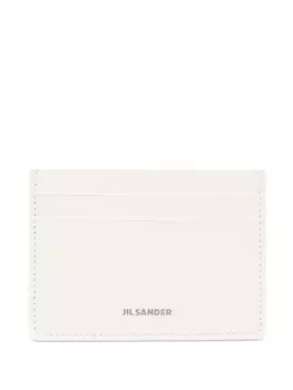 Jil Sander картхолдер с тисненым логотипом, нейтральный цвет