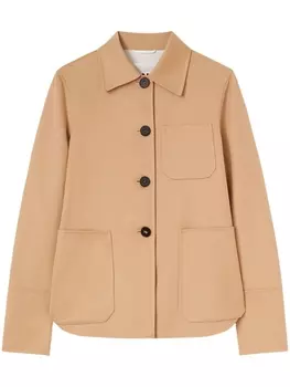 Jil Sander кашемировая куртка-рубашка, нейтральный цвет