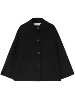 Jil Sander кашемировая куртка свободного кроя, черный