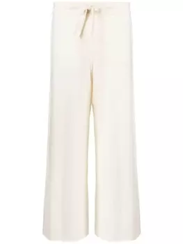 Jil Sander кашемировые брюки широкого кроя, нейтральный цвет