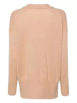 Jil Sander кашемировый кардиган с приспущенными плечами, нейтральный цвет