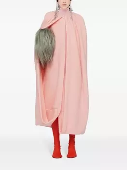 Jil Sander кейп с короткими рукавами, розовый