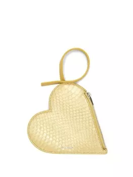 Jil Sander клатч в форме сердца, нейтральный цвет