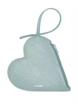 Jil Sander клатч в форме сердца, синий