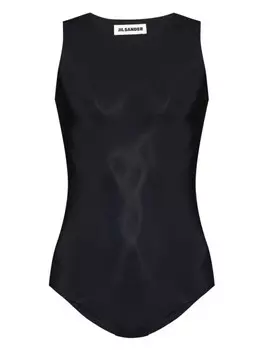 Jil Sander комбинезон с эластичным дизайном, черный