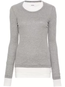 Jil Sander комплект из трех футболок в рубчик, нейтральный цвет