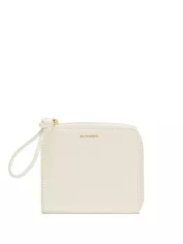 Jil Sander кошелек с тисненым логотипом, белый