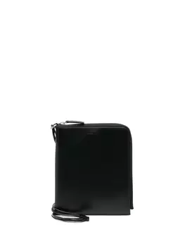 Jil Sander кошелек с тисненым логотипом, черный