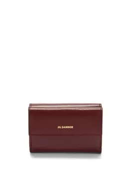 Jil Sander кошелек с тисненым логотипом, красный