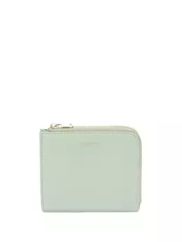 Jil Sander кошелек с тисненым логотипом, зеленый