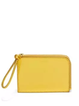 Jil Sander кошелек с тисненым логотипом, желтый