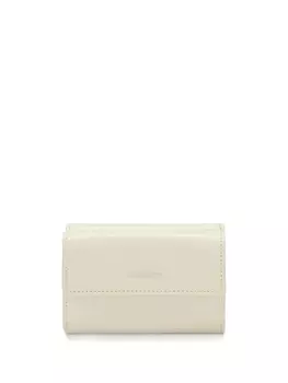 Jil Sander кошелек с вышитым логотипом, нейтральный цвет