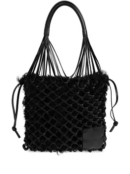 Jil Sander кожаная сумка-тоут, черный