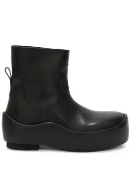 Jil Sander кожаные ботинки, черный