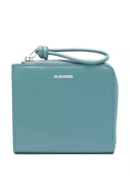 Jil Sander кожаный кошелек на молнии, синий