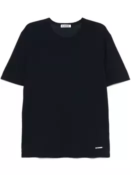 Jil Sander креповая футболка, синий
