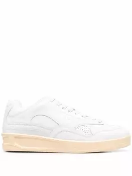 Кроссовки Jil Sander Embossed Logo, белый дубль