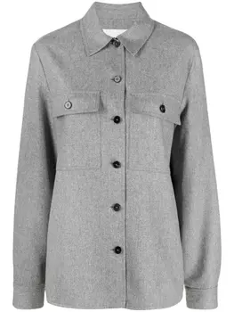 Jil Sander куртка-рубашка оверсайз, серый
