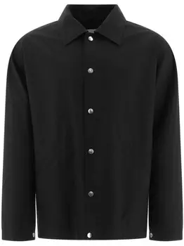 Jil Sander куртка с логотипом, черный