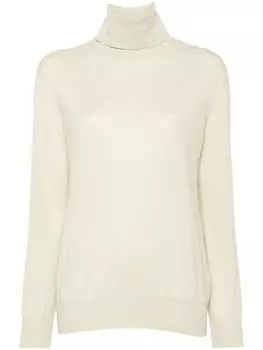 Jil Sander легкий свитер с высоким воротником, нейтральный цвет