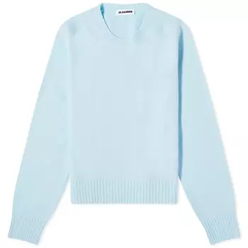 Jil Sander Lightweight Round Neck Knit, голубой
