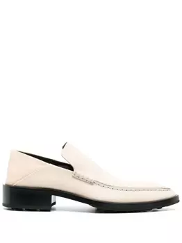 Jil Sander лоферы с заостренным носком, нейтральный цвет