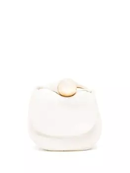 Jil Sander маленький клатч Sphere, нейтральный цвет