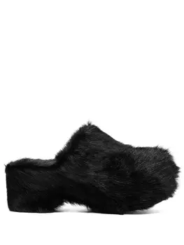 Jil Sander массивные мюли, черный