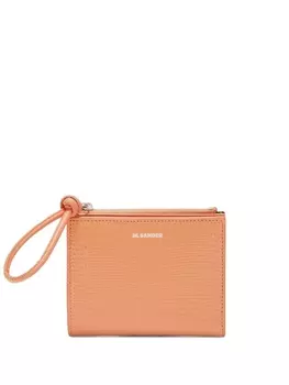 Jil Sander мини-кошелек Giro с тиснением под кожу ящерицы, розовый