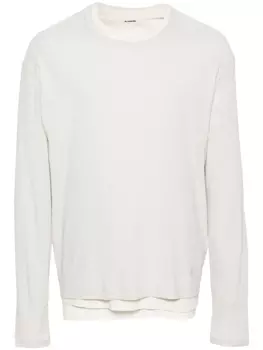 Jil Sander многослойная футболка, нейтральный цвет