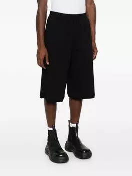 Jil Sander многослойные шорты по колено, черный