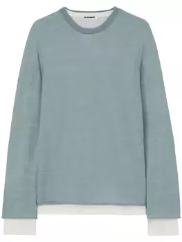 Jil Sander многослойный джемпер, синий