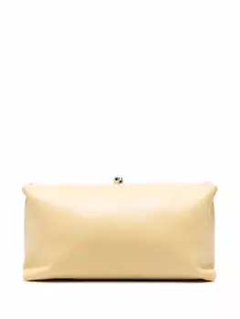 Jil Sander однотонный клатч, желтый