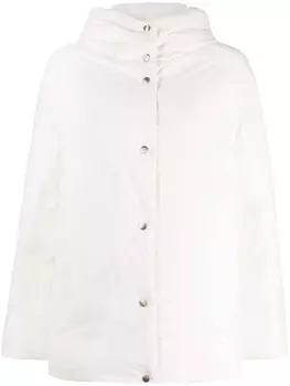 Jil Sander однотонный пуховик, белый