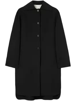 Jil Sander пальто асимметричного кроя, черный