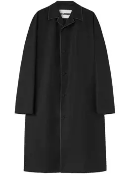 Jil Sander пальто миди на пуговицах, черный
