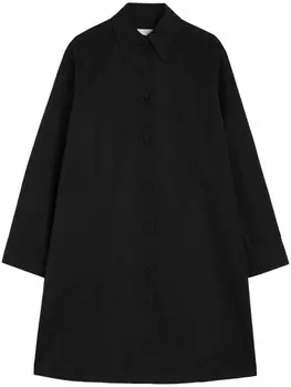 Jil Sander пальто на пуговицах, черный