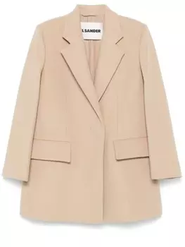 Jil Sander пальто пошитое на заказ, нейтральный цвет