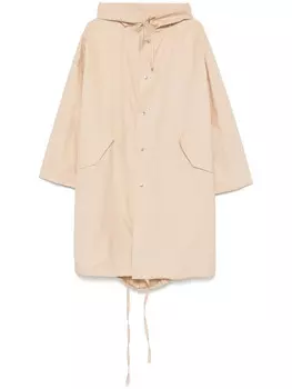 Jil Sander пальто с логотипом, нейтральный