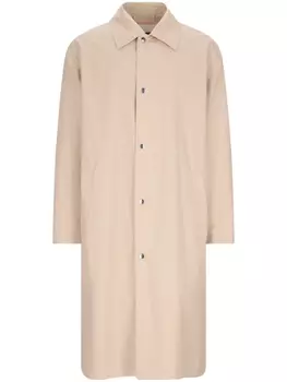 Jil Sander пальто с логотипом, нейтральный цвет